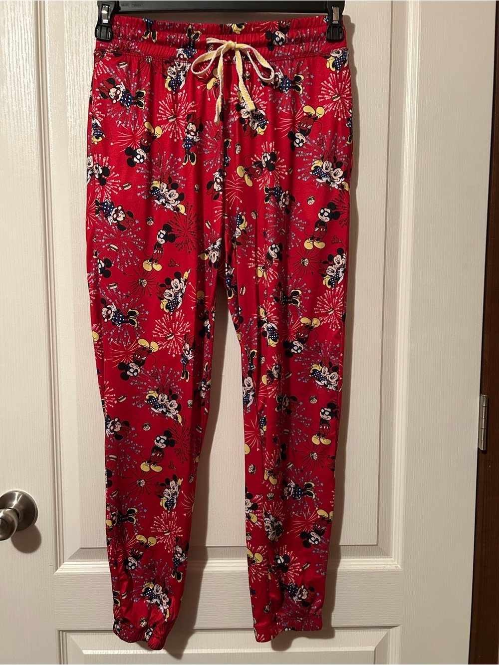 Disney Red Minnie Mouse Fireworks Lounge Joggers